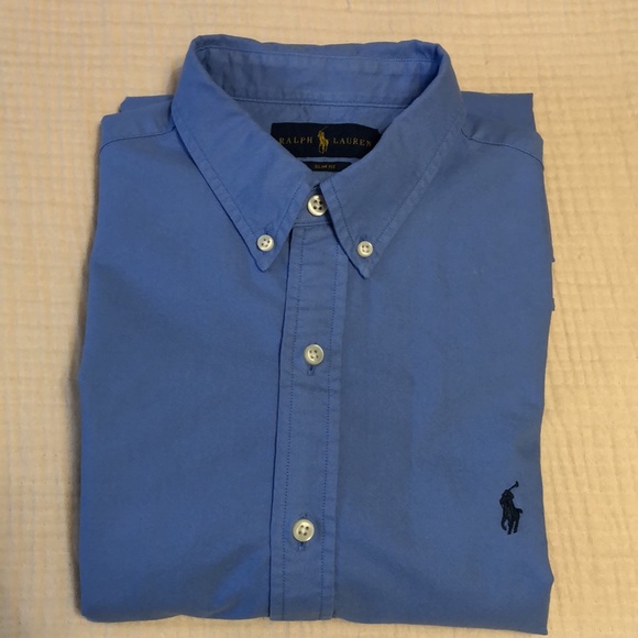 Ralph Lauren Men’s Medium Slim Fit Long Sleeve Button Up Shirt - Picture 3 of 11